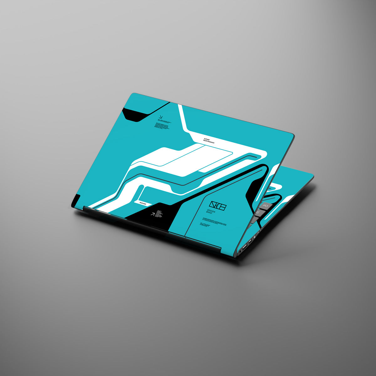 Cyberpunk Blue - Laptop Skins & Wraps