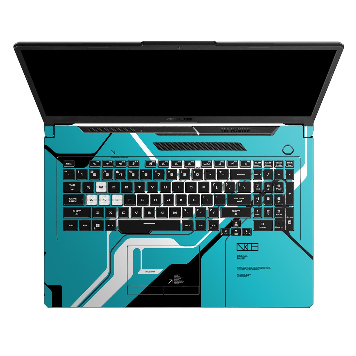 Cyber Blue - Laptop Skins