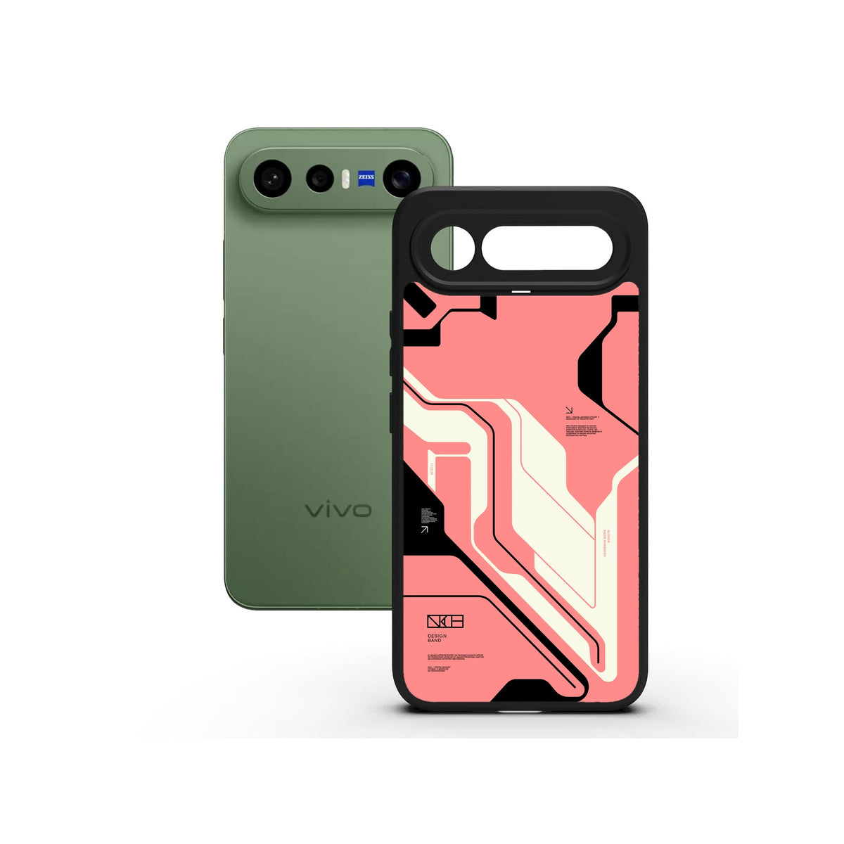 Cyber pink printed Doyers case, alternate view