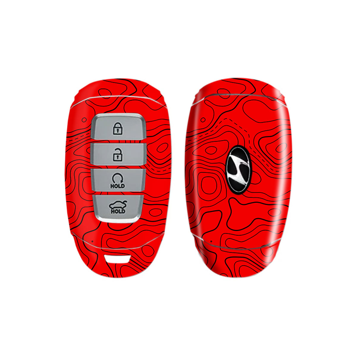 Damascus Red - Car Key Skins