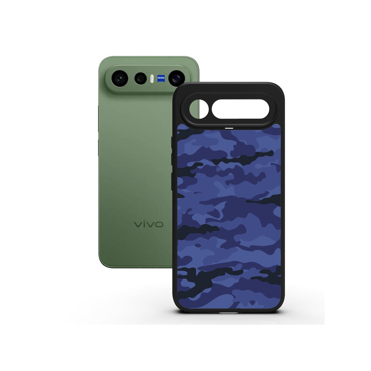 Dark Blue Camo printed Doyers case, alternate view