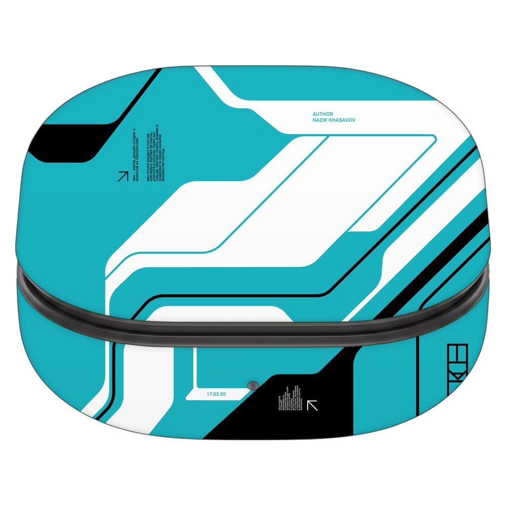 Samsung Galaxy Buds FE skin - Cyber Blue