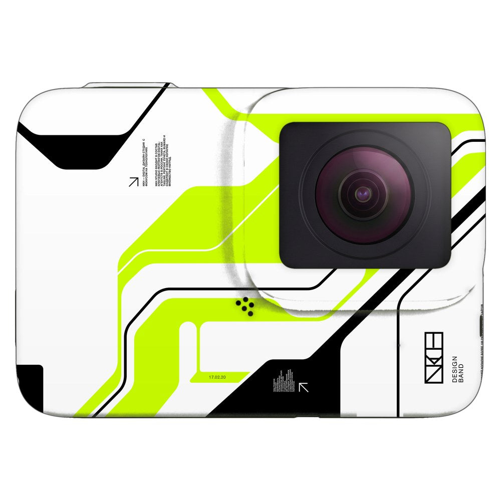 GoPro Hero 7 Silver skin - Acid Green