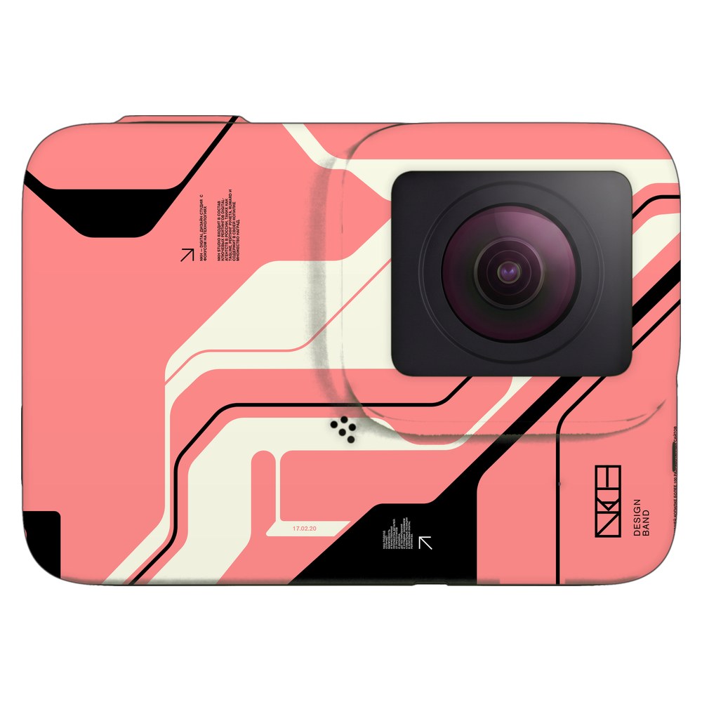 GoPro Hero 7 Silver skin - Cyber pink