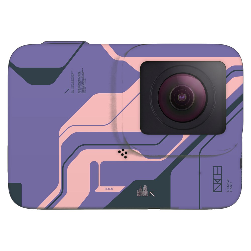 GoPro Hero 7 Silver skin - Purple Cyberpunk