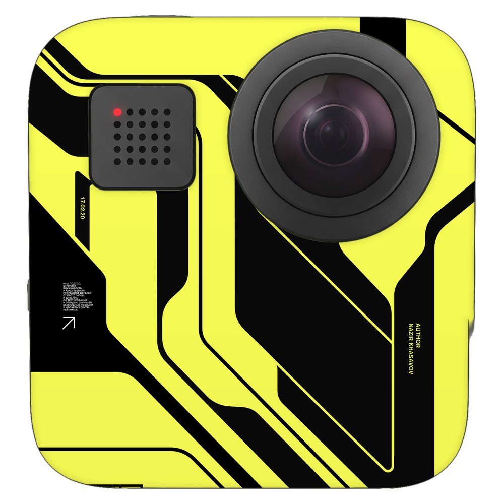 GoPro Max skin - Cyber Yellow & Black