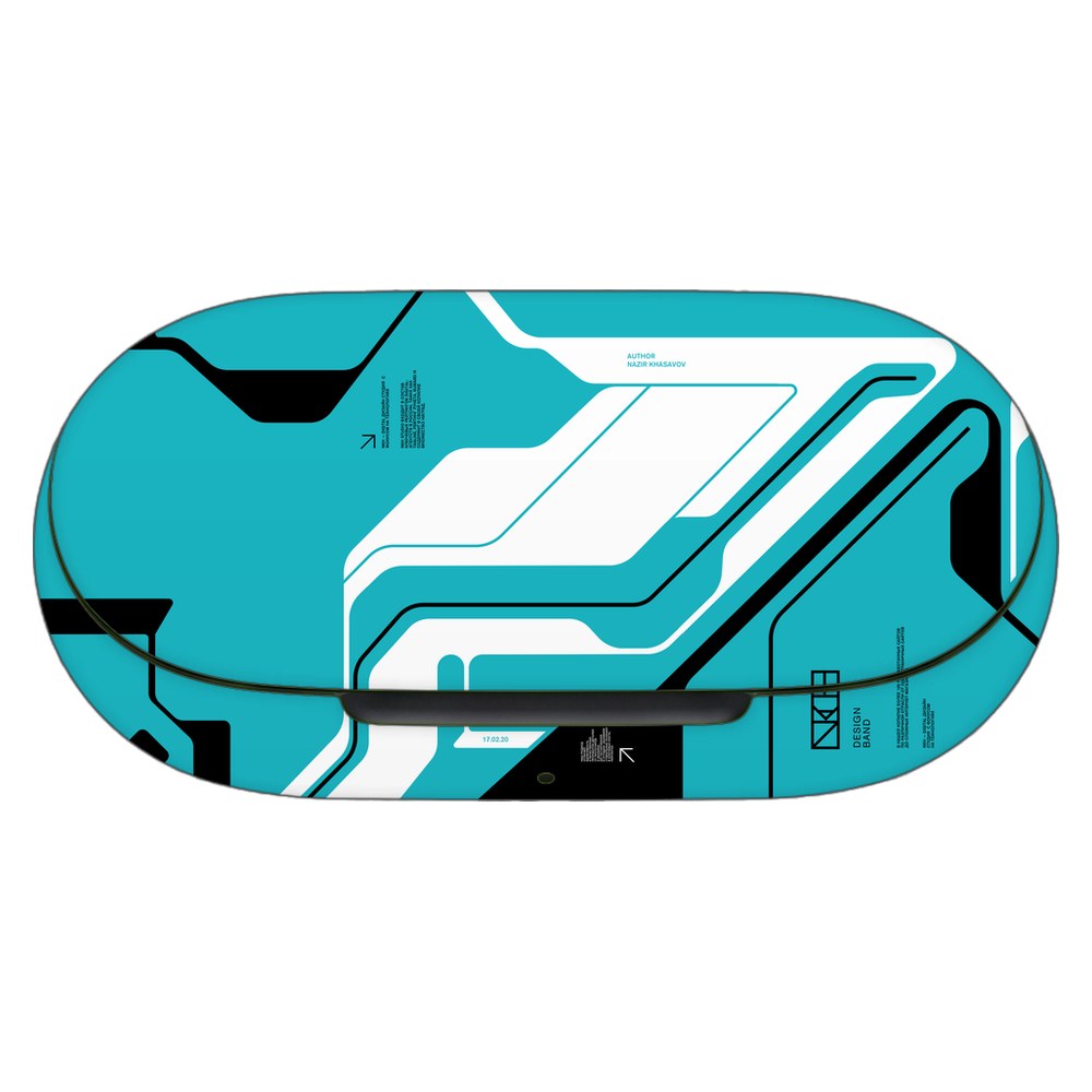OnePlus Buds Z2 skin - Cyber Blue