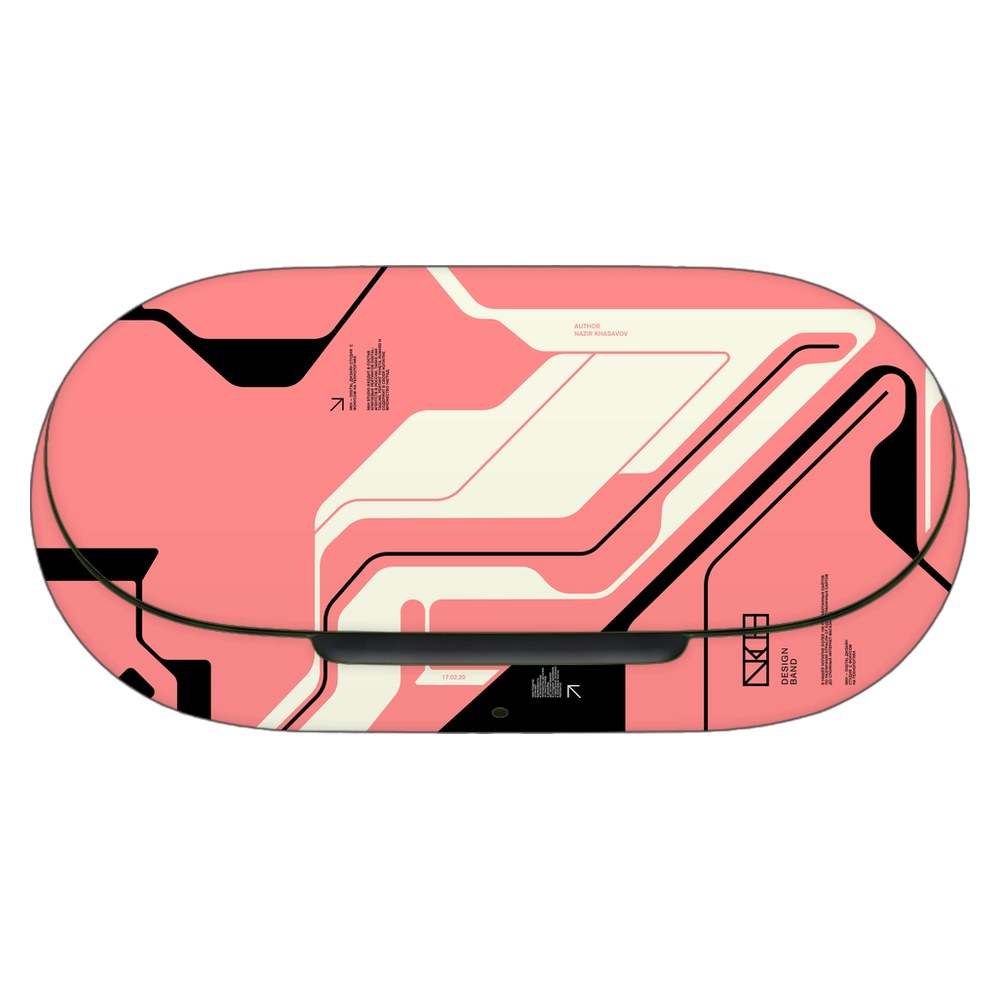 OnePlus Buds Z2 skin - Cyber pink