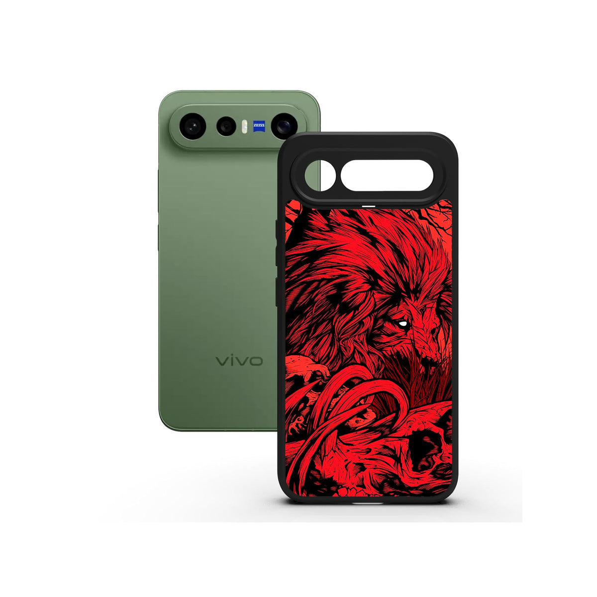 Fiery Lion printed Doyers case, alternate view