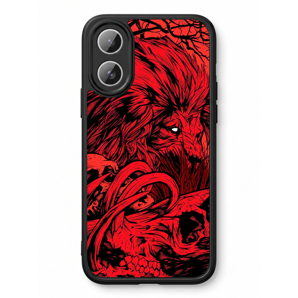 Fiery Lion printed Doyers case, alternate view