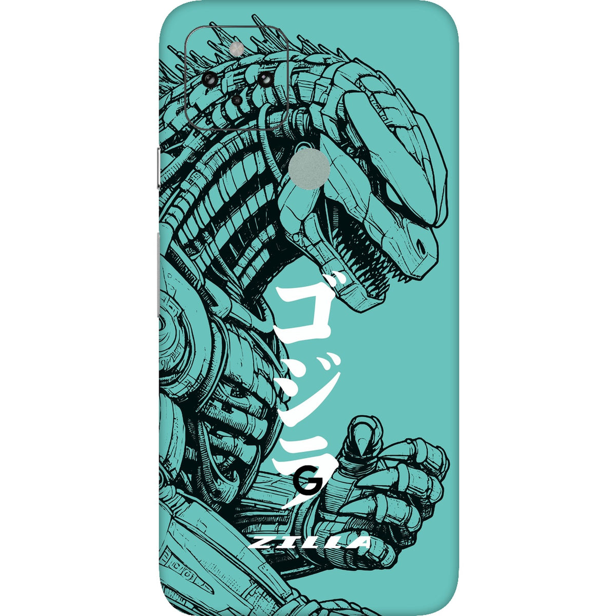 Zilla skin on Google Pixel 5 by Decalz - Kongzilla limited edition