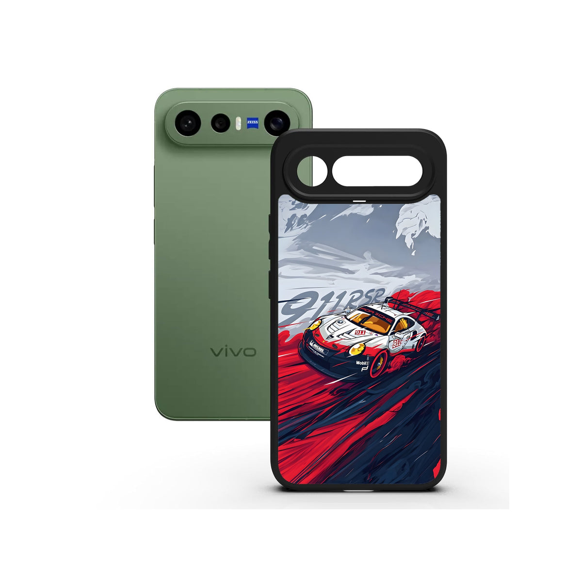 Graphite Racer printed Doyers case, alternate view