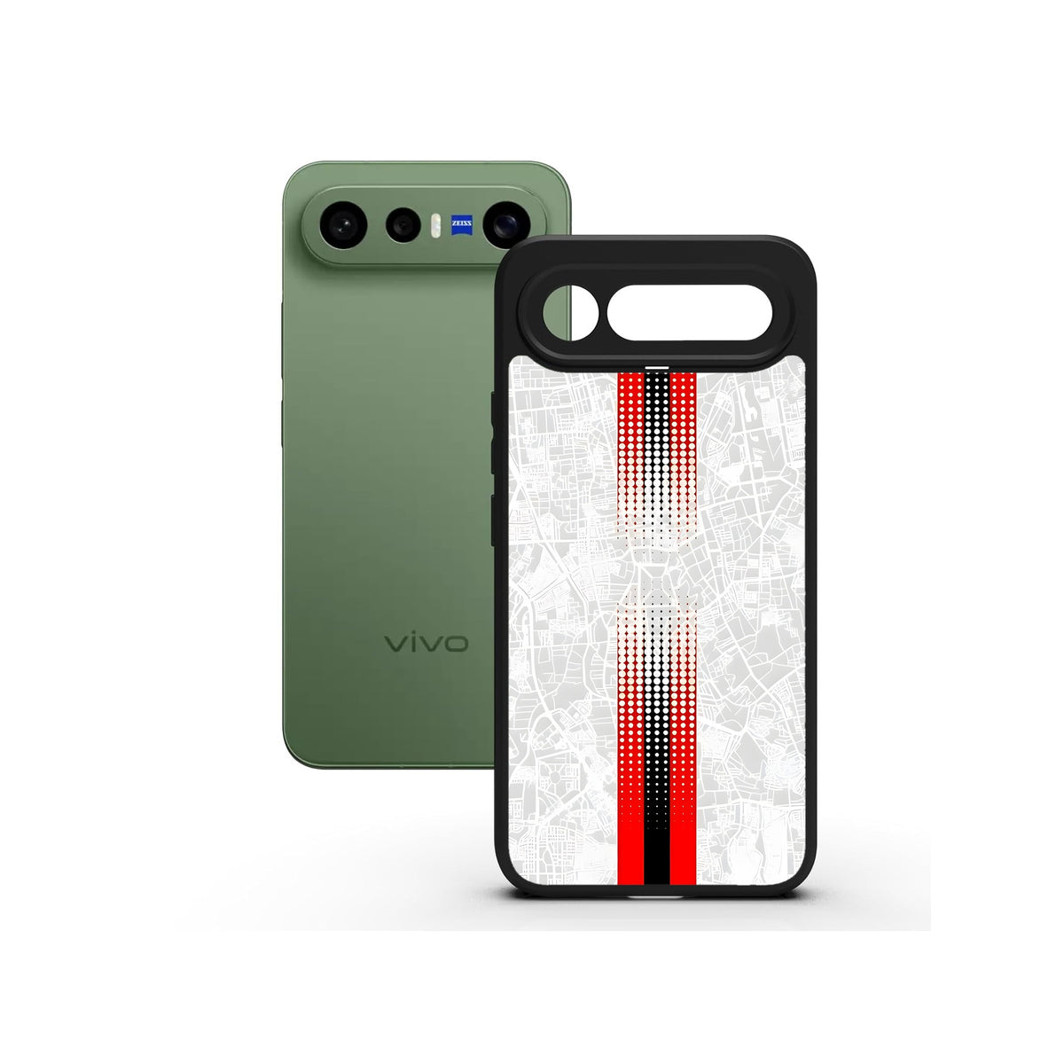 Halftone Stripe printed Doyers case, alternate view