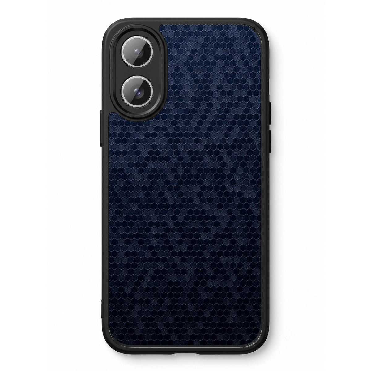 Honeycomb Blue printed Doyers case, alternate view