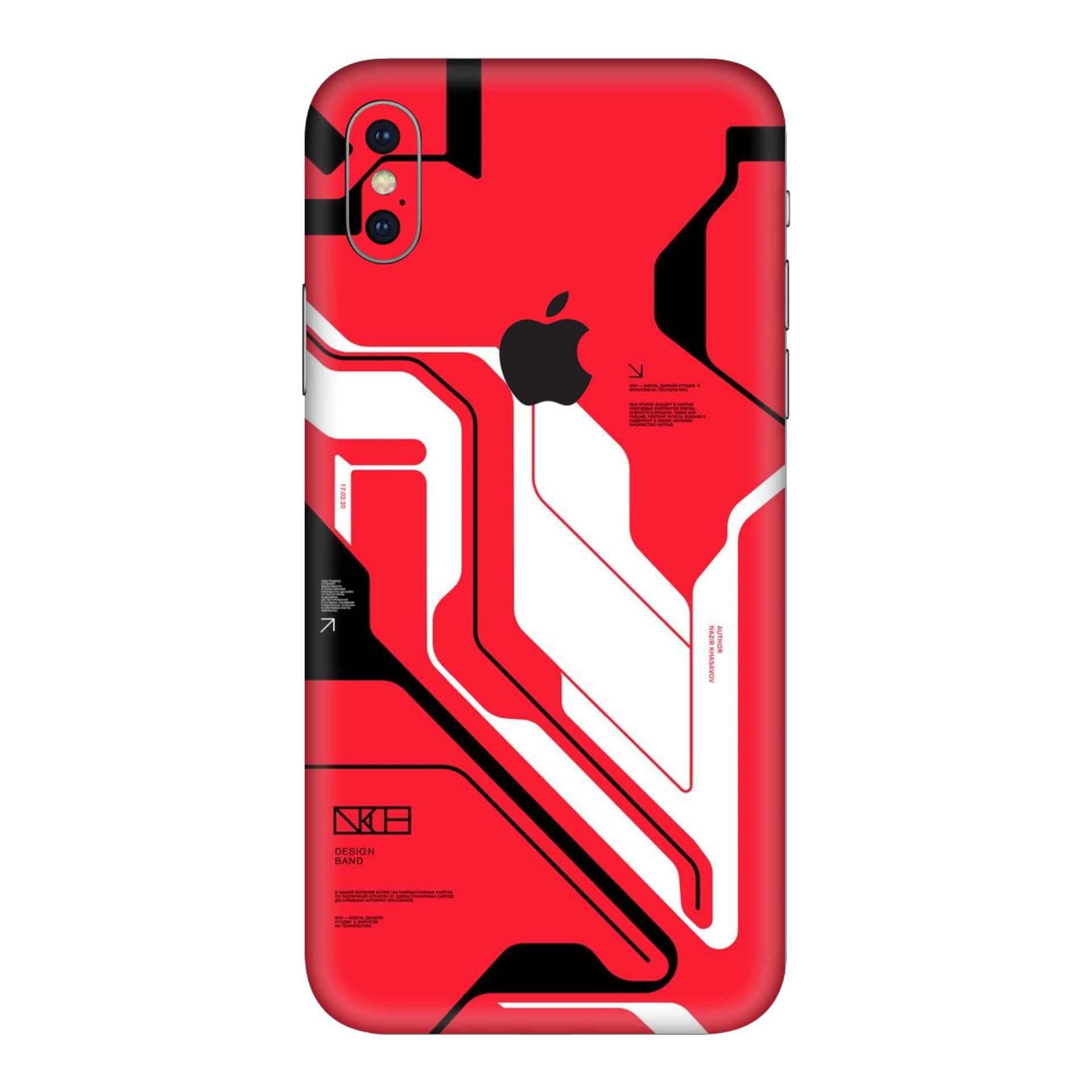 iphone XS Cyber Red skins
