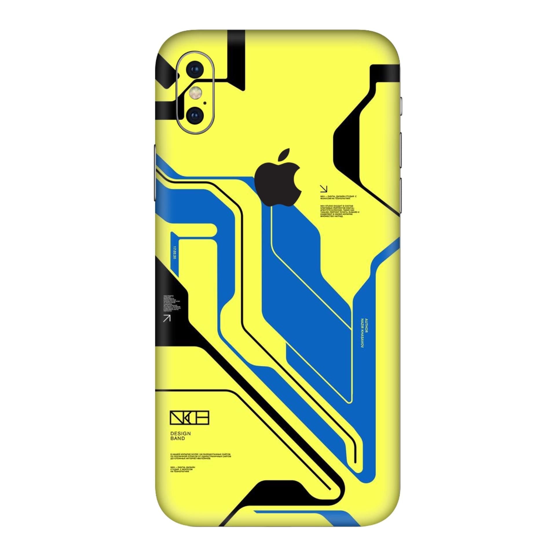 iphone XS Cyber Yellow skins