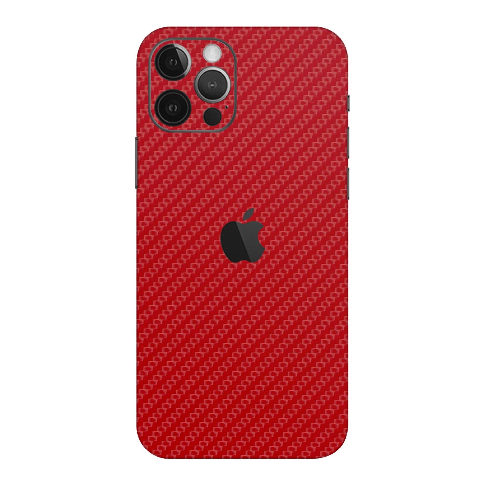 iphone 12 Pro Max Carbon Red skins