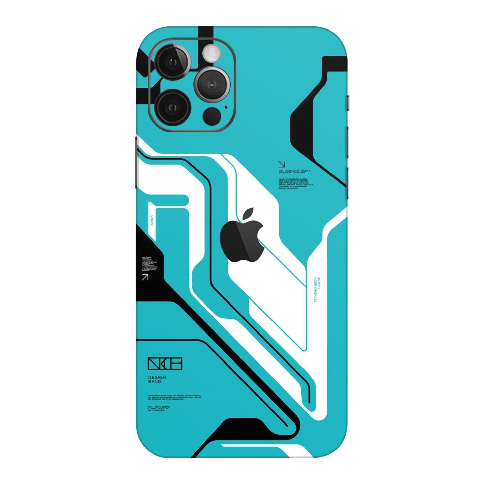 iphone 12 Pro Max Cyber Blue skins