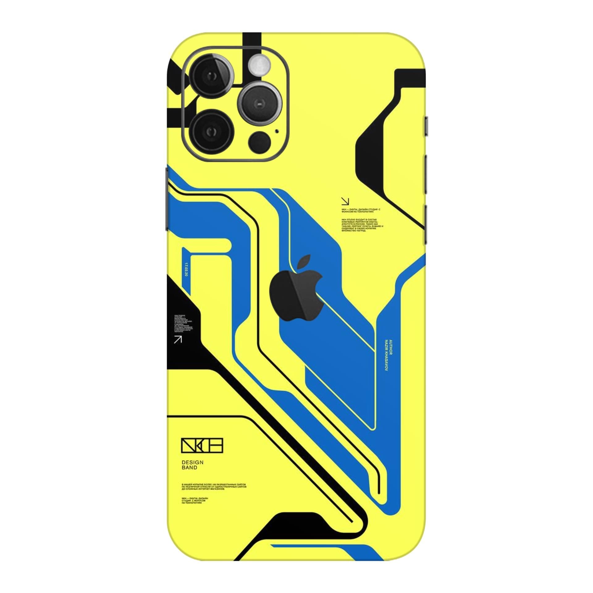 iphone 12 Pro Max Cyber Yellow skins