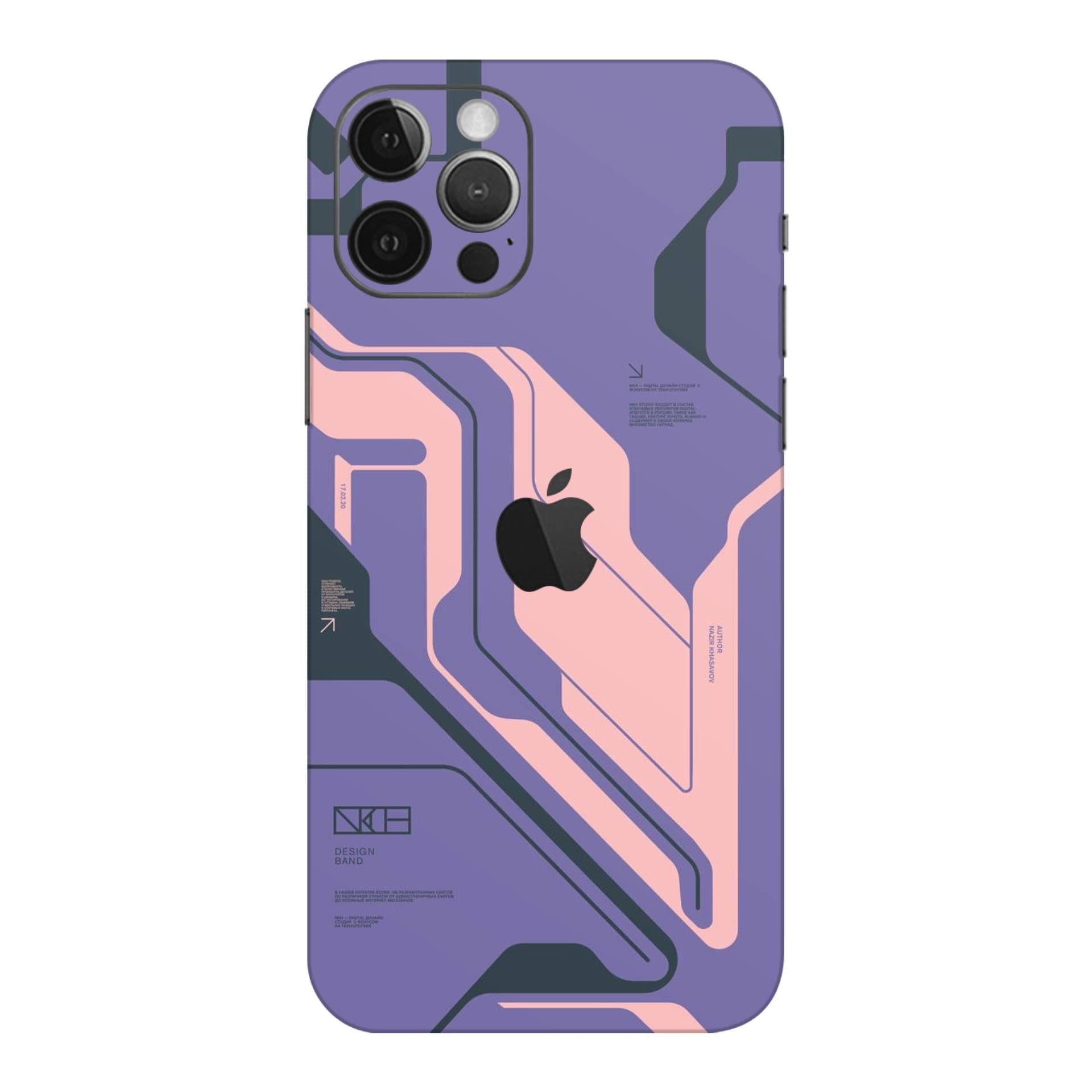 iphone 12 Pro Max Purple Cyberpunk skins