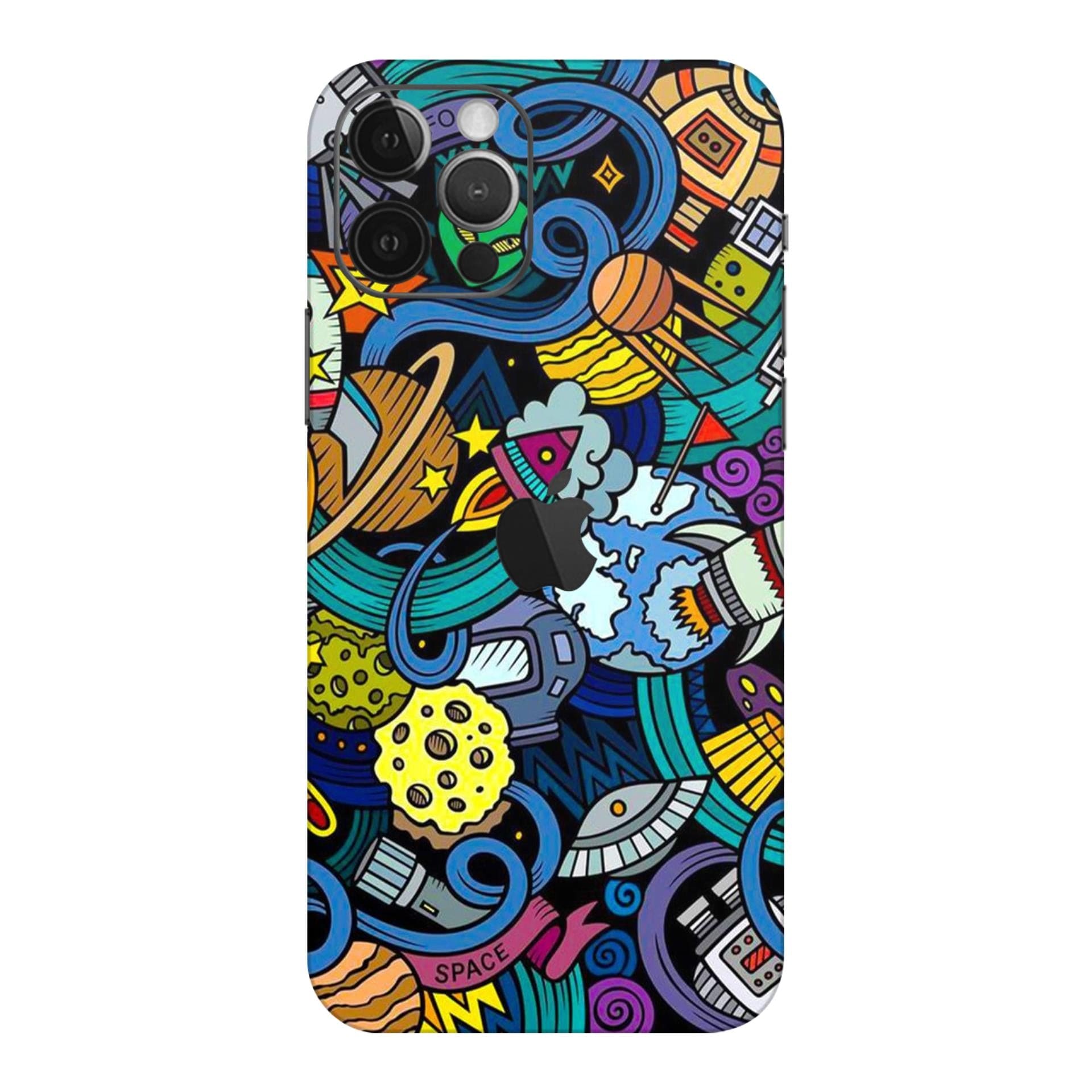 iphone 12 Pro Max Space Doodle skins