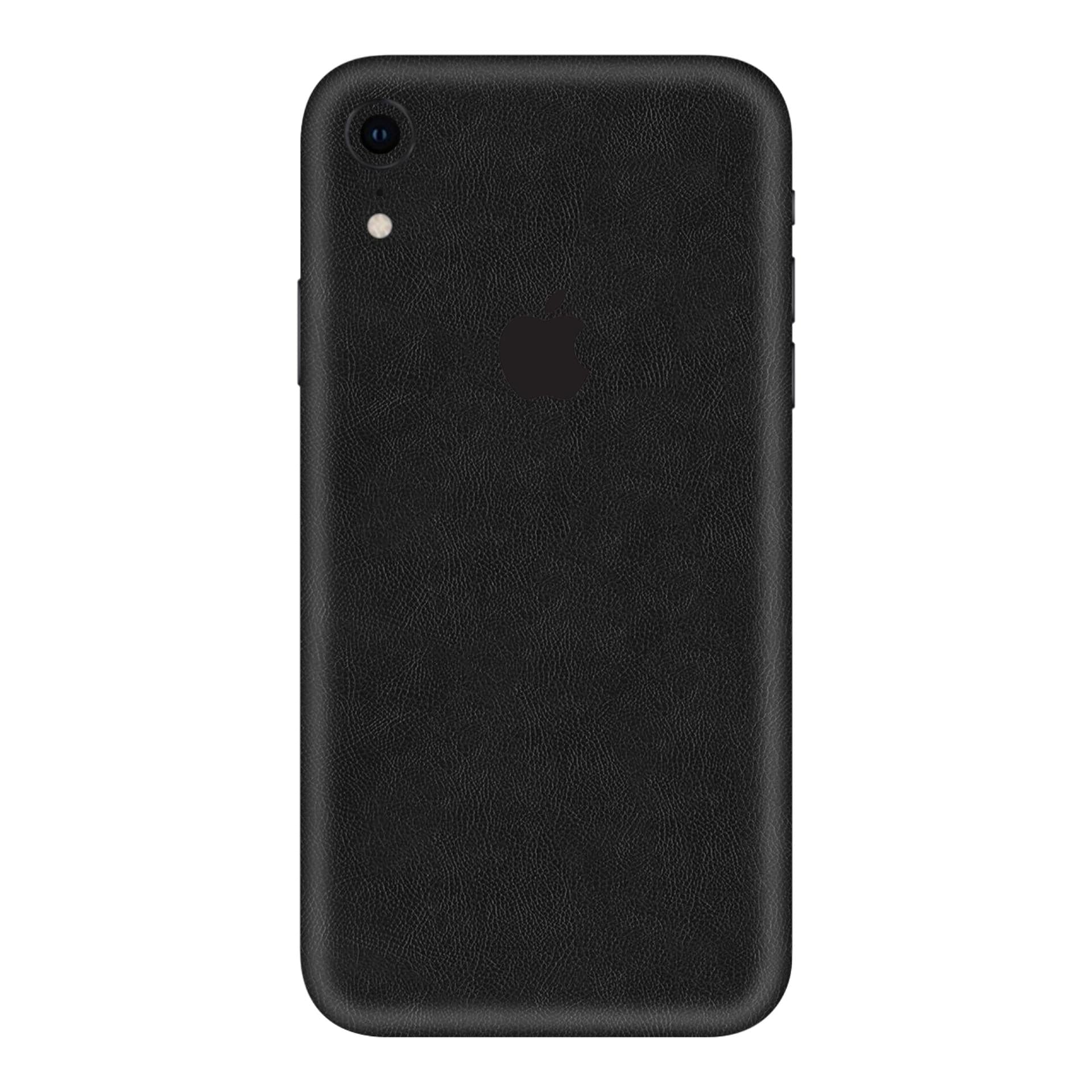 iphone XR Black Leather skins