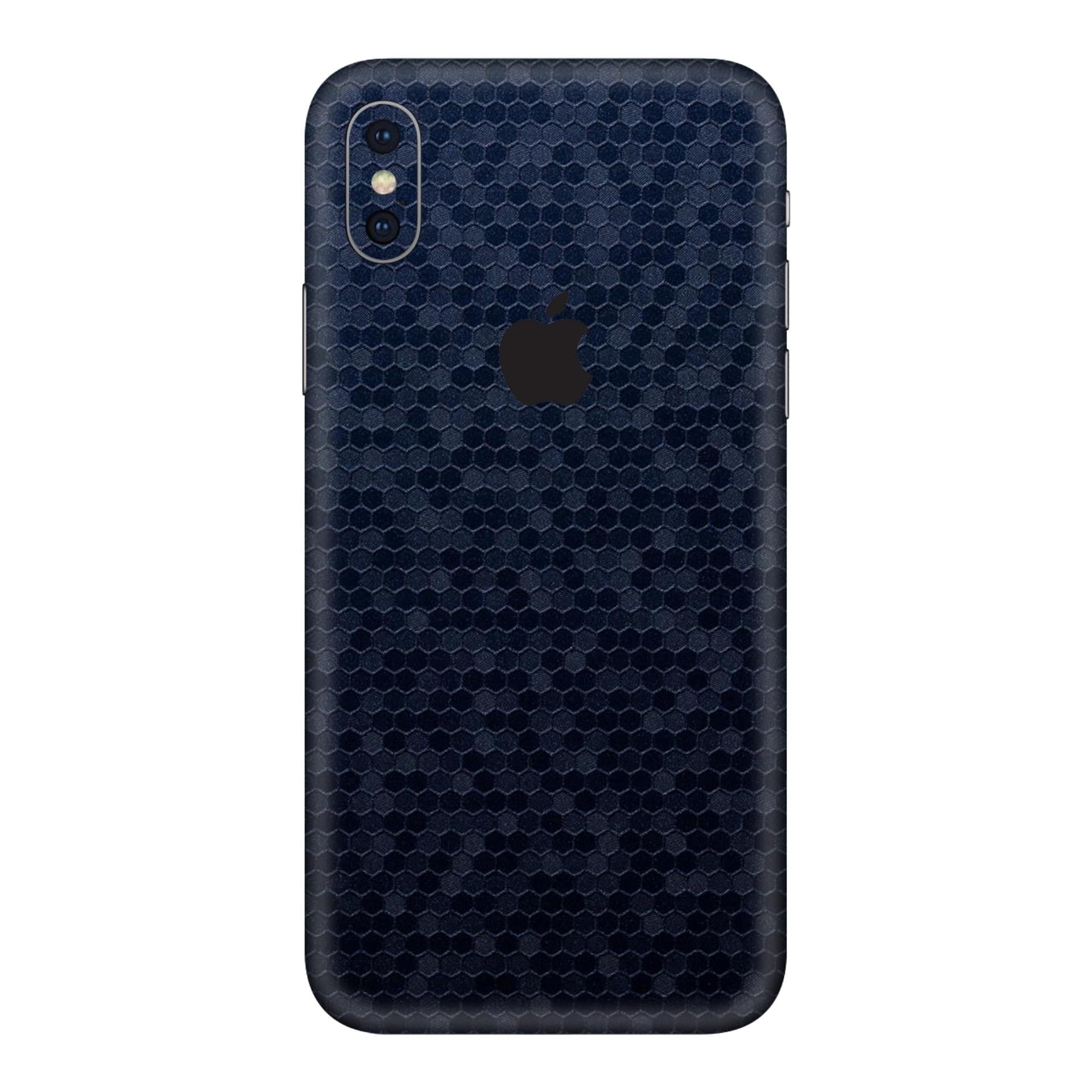 iphone XS Honeycomb Blue skins