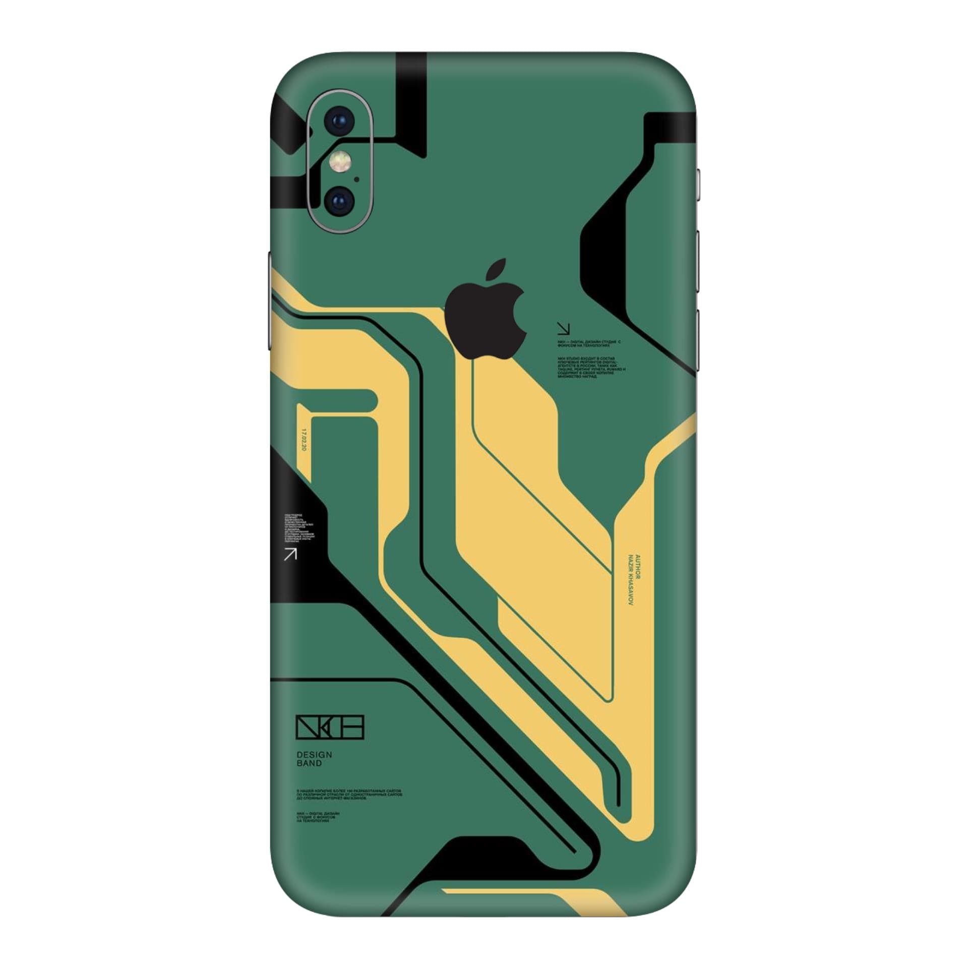 iphone XS Max Circuit Green skins