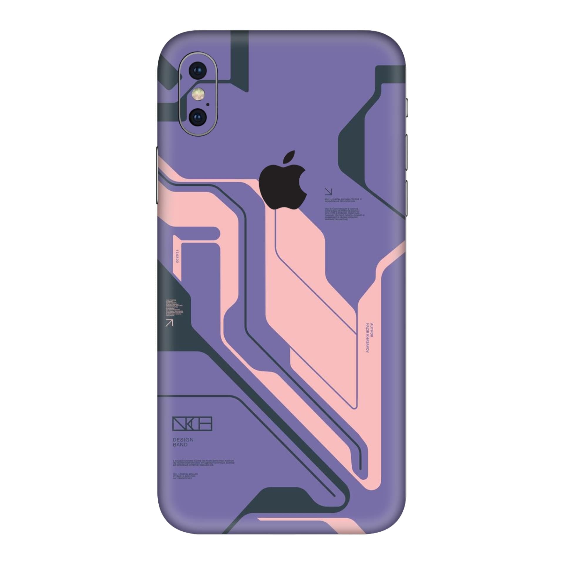 iphone XS Max Purple Cyberpunk skins