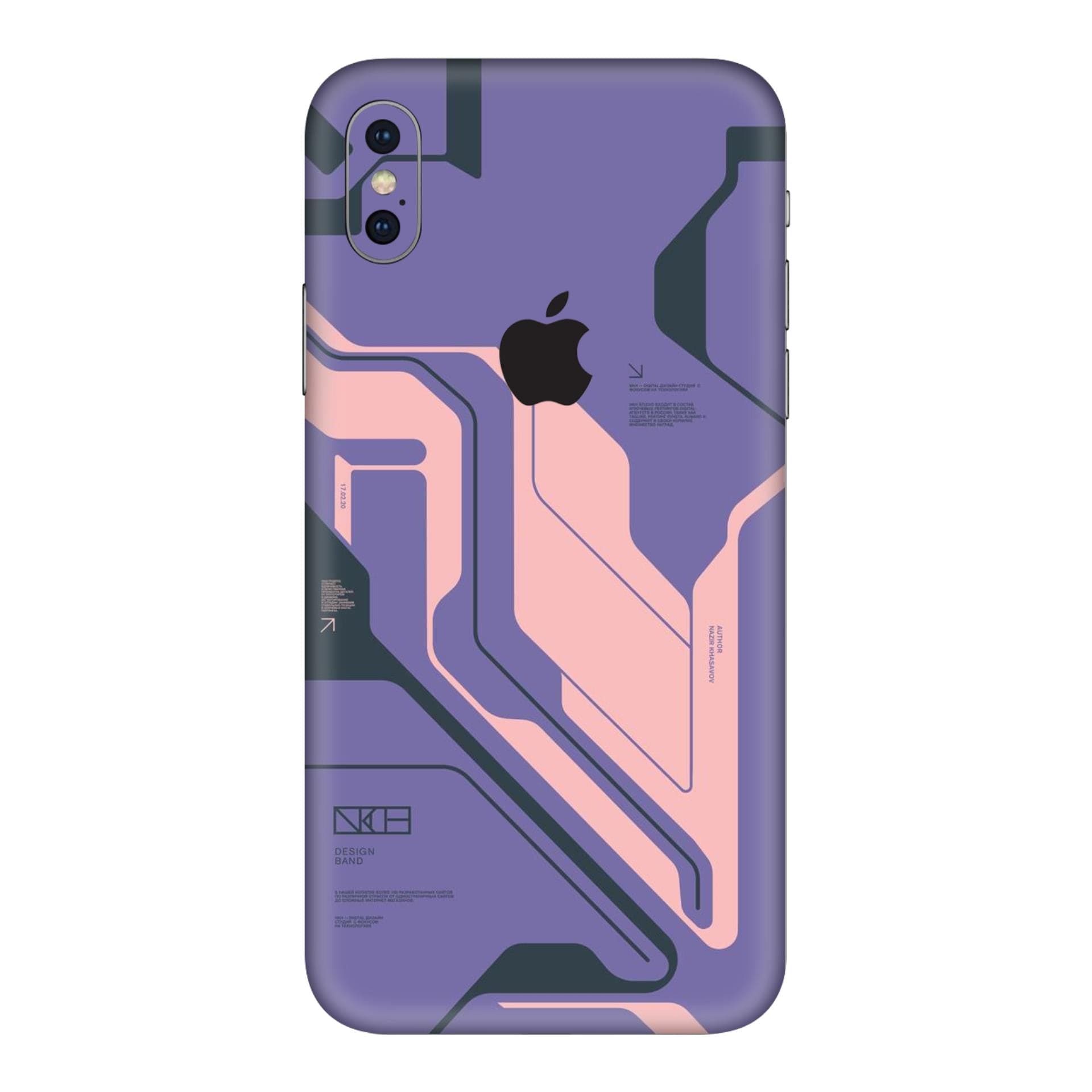 iphone XS Purple Cyberpunk skins