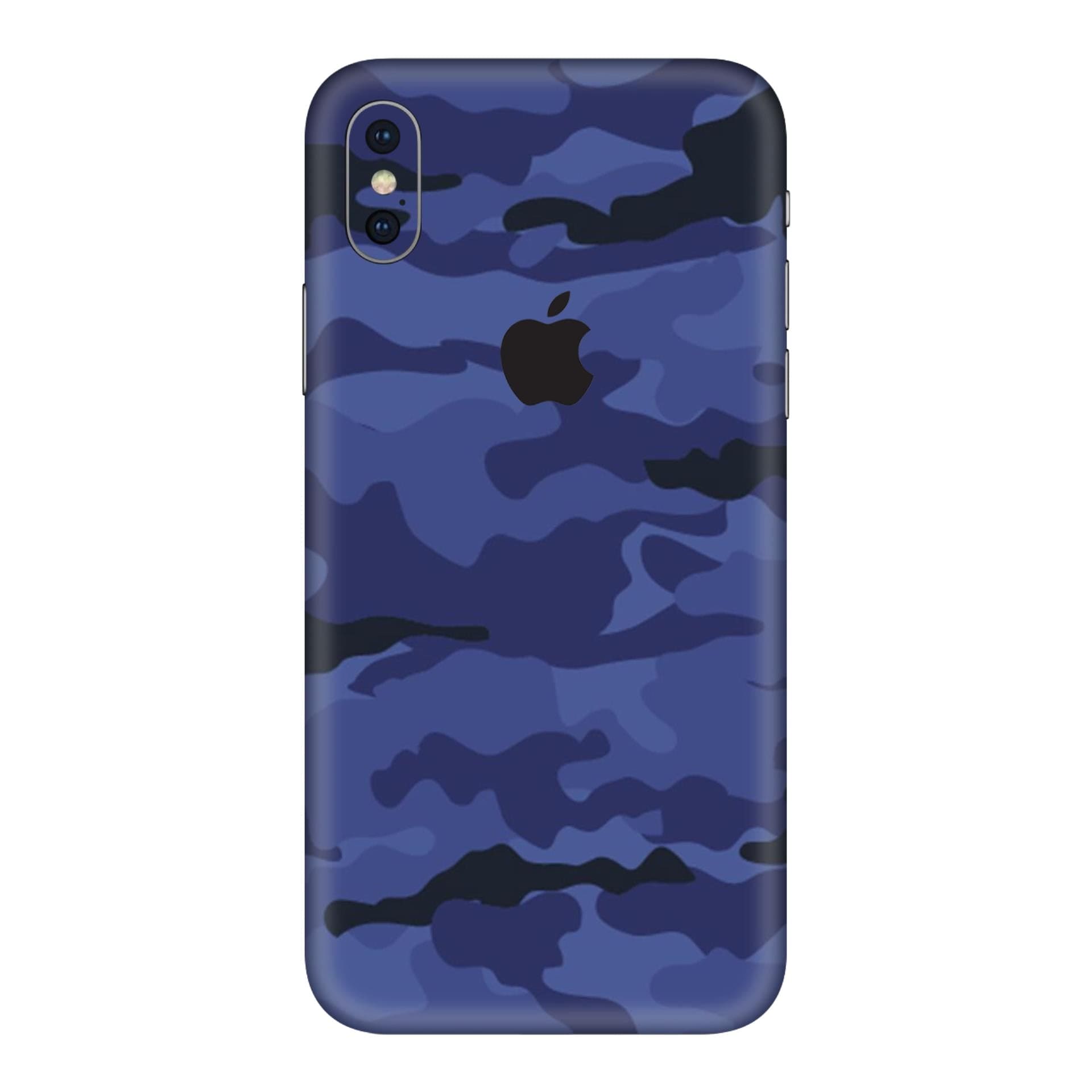 iphone X Dark Blue Camo skins