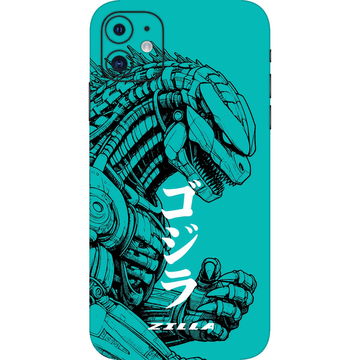 Zilla limited edition skin on iPhone 11