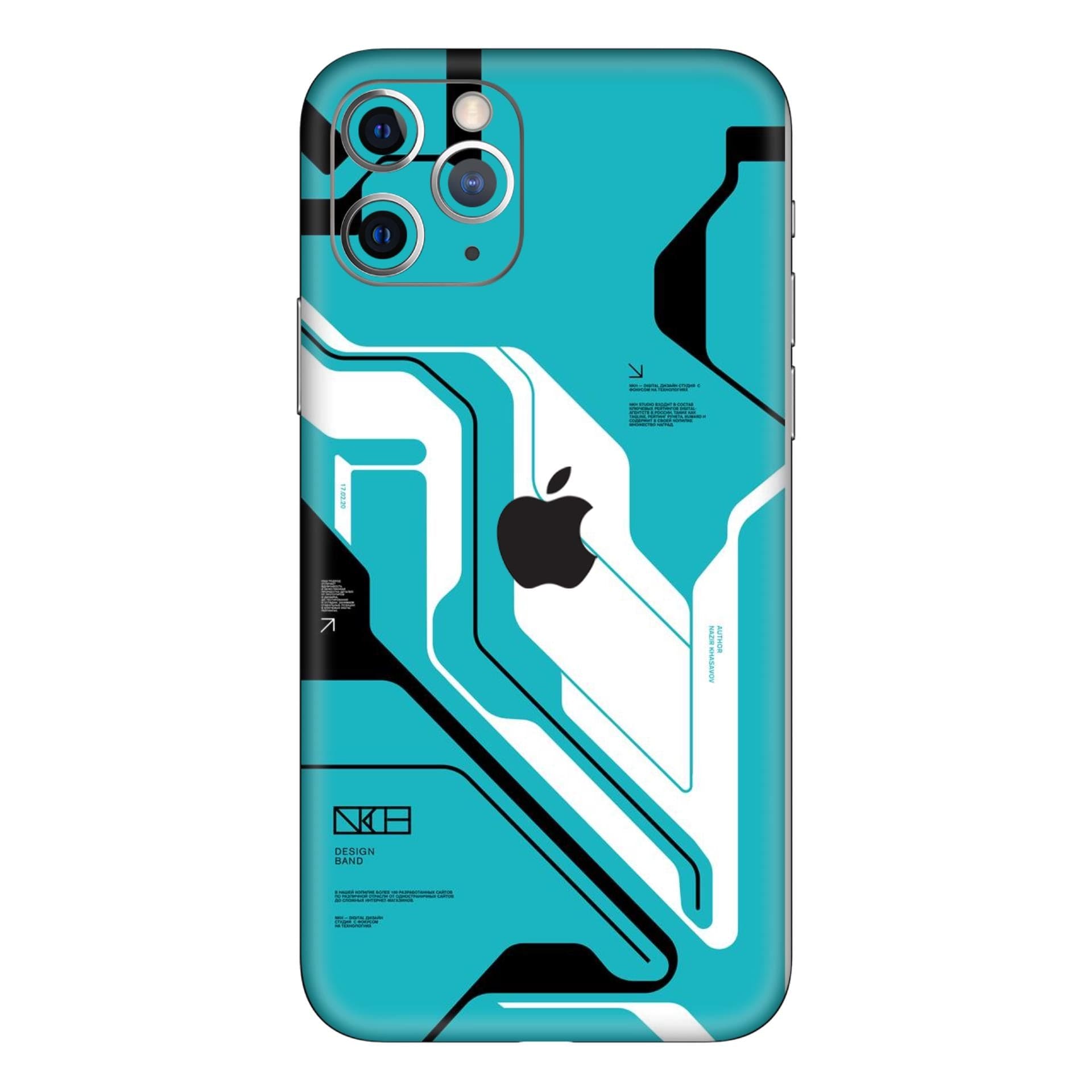 iphone 11 Pro Cyber Blue skins
