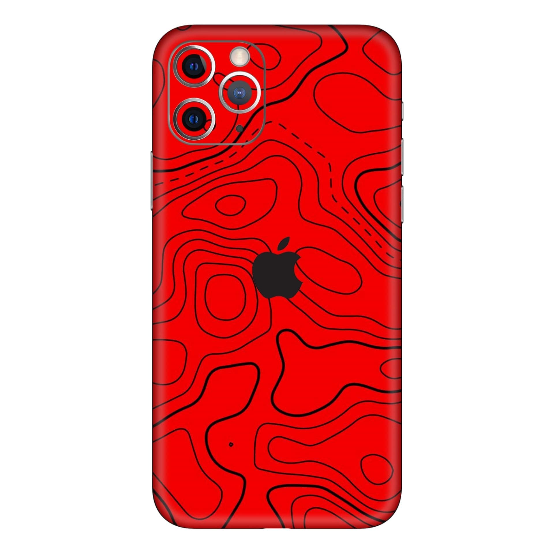 iphone 11 Pro Damascus Red skins