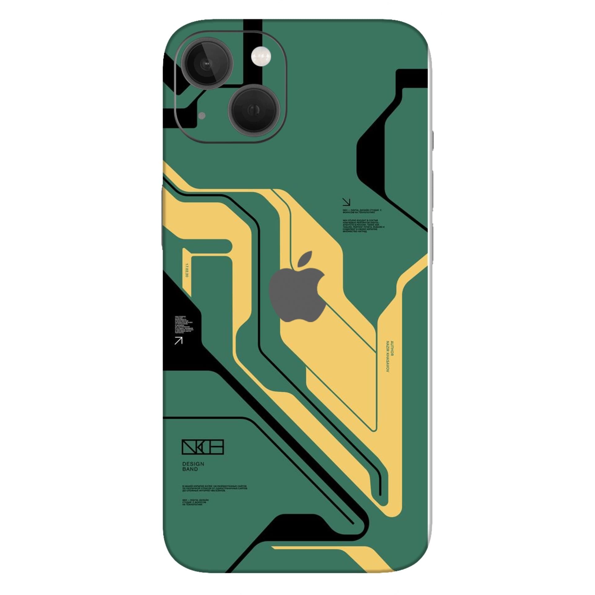 iphone 13 Circuit Green skins