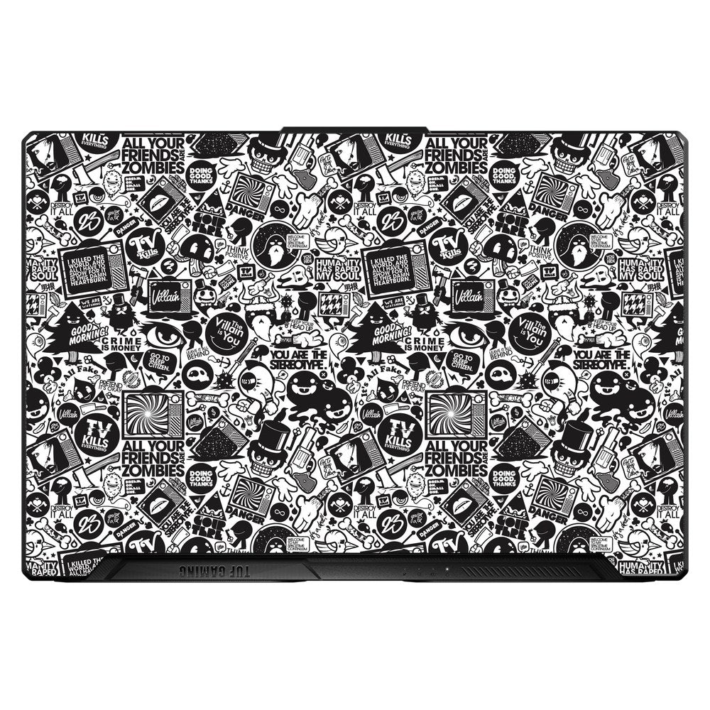ASUS TUF Dash F15 Gaming, FX516P laptop skin - All Your Friends are Zombies
