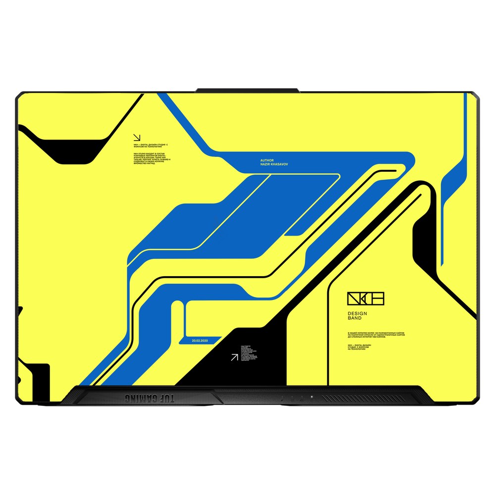 ASUS TUF Dash F15 Gaming, FX516P laptop skin - Cyber Yellow