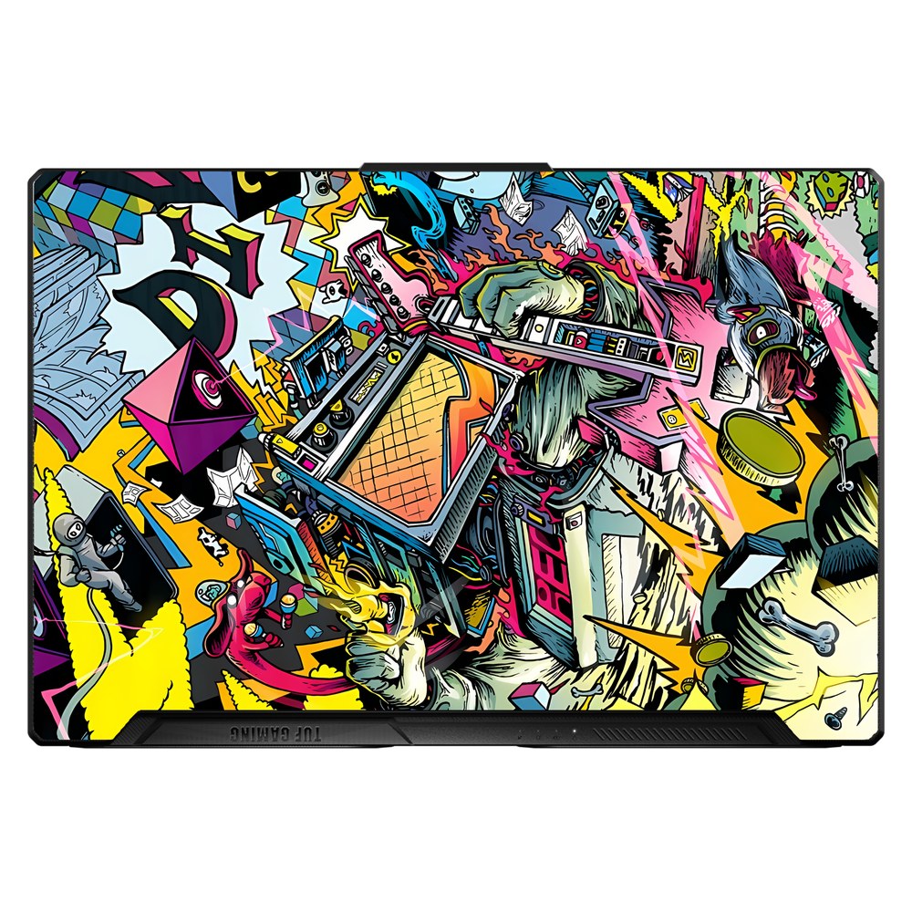 ASUS TUF Dash F15 Gaming, FX516P laptop skin - Dizzy Doodle