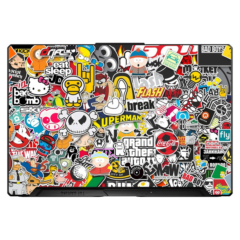 ASUS TUF Dash F15 Gaming, FX516P laptop skin - GTA Abstract