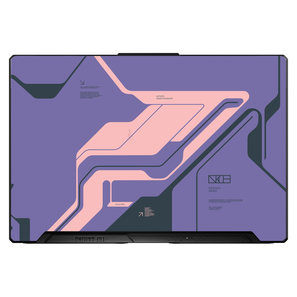 ASUS TUF Dash F15 Gaming, FX516P laptop skin - Purple Cyberpunk