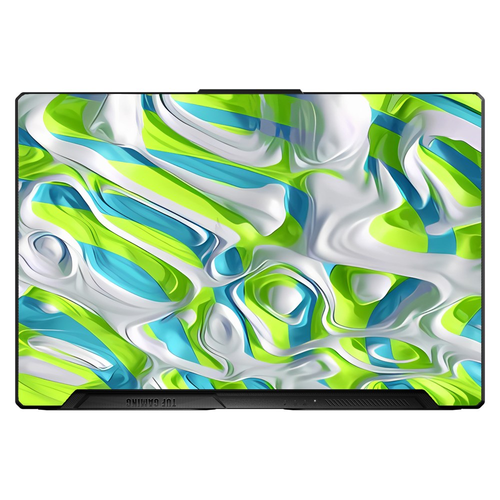 ASUS TUF Dash F15 Gaming, FX516P laptop skin - Swirl-Green