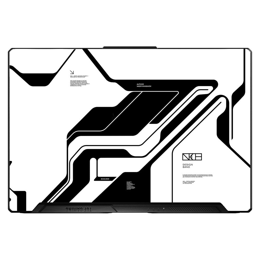 ASUS TUF Dash F15 Gaming, FX516P laptop skin - White Cyberpunk