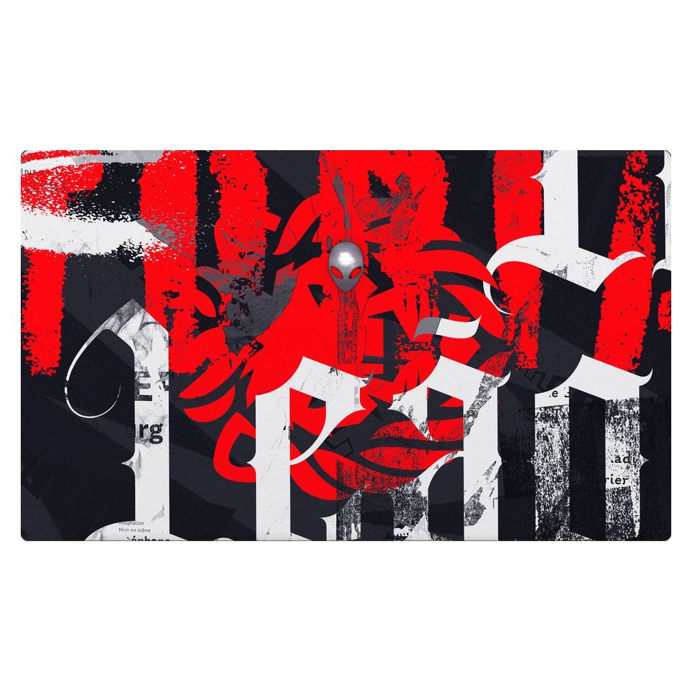 Dell Alienware M15 Ryzen Edition R5, R6, R7 - P109F laptop skin - Distressed Red Art