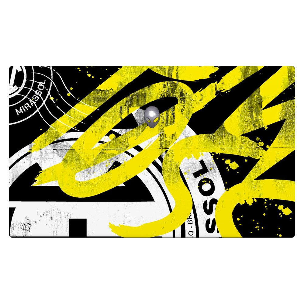 Dell Alienware M15 Ryzen Edition R5, R6, R7 - P109F laptop skin - Distressed Yellow Textures