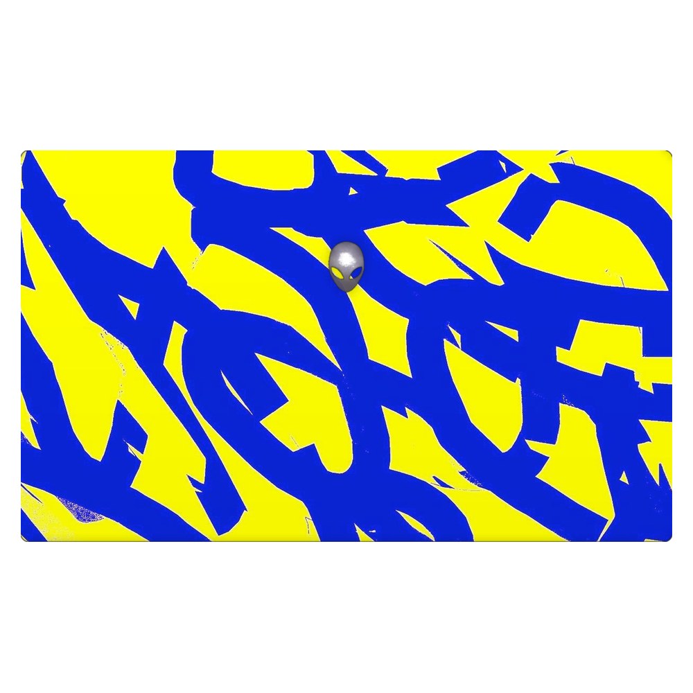 Dell Alienware M15 Ryzen Edition R5, R6, R7 - P109F laptop skin - Yellow Abstract Flow