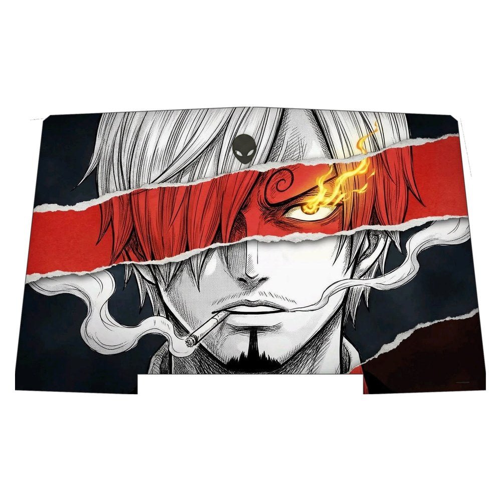Alienware R3 P69F laptop skin - Black Leg Inferno