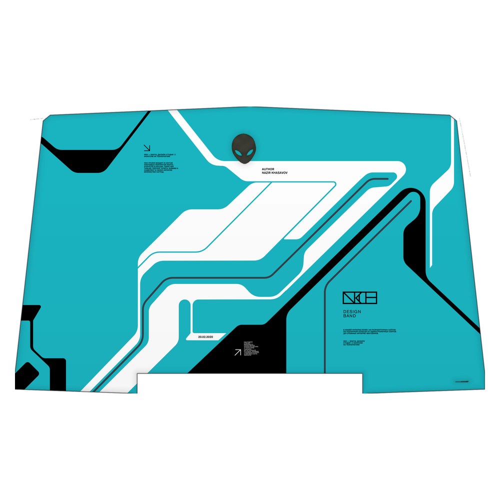 Alienware R3 P69F laptop skin - Cyber Blue