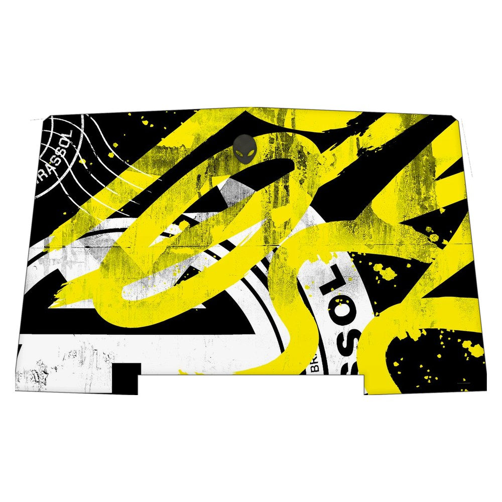 Alienware R3 P69F laptop skin - Distressed Yellow Textures