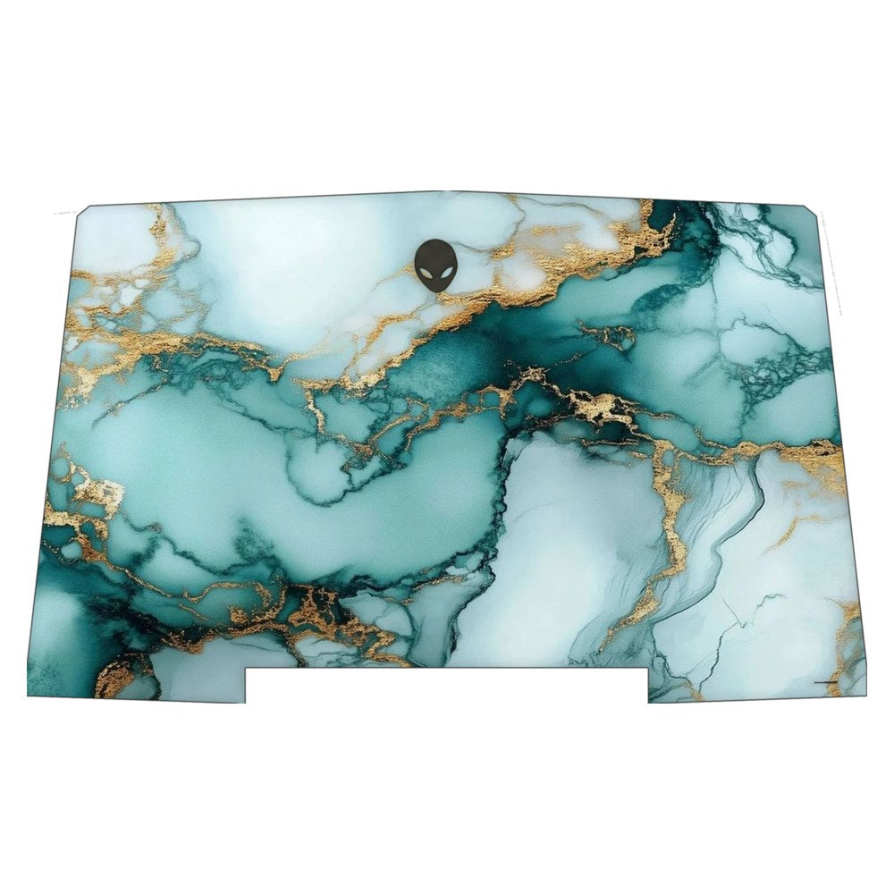 Alienware R3 P69F laptop skin - Emerald Fluid Art
