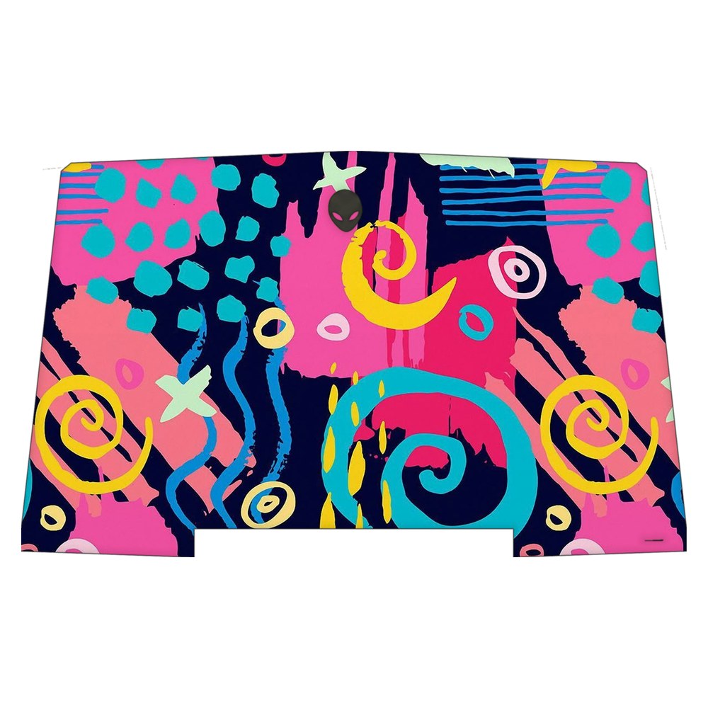 Alienware R3 P69F laptop skin - Geometric Neon Graphic